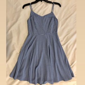 Gingham old navy fit & flare dress
